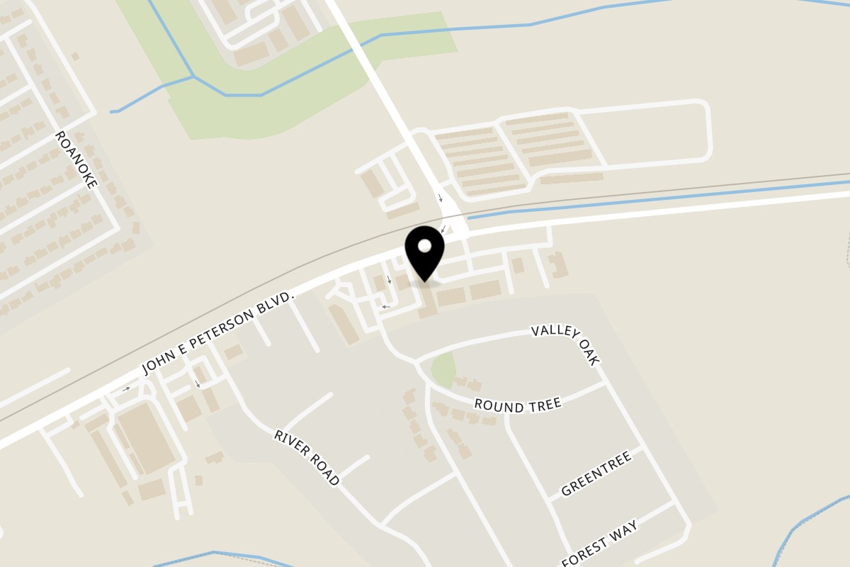 Map showing the location of Zen Japanese Cuisine on 1208 FM78 Unit D in Schertz